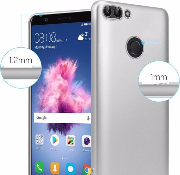 Productafbeelding Cadorabo TPU Matte Metallic hoes (Huawei Enjoy 7S, Huawei P Smart (2018))