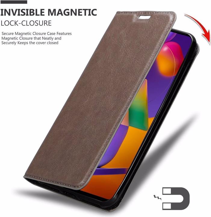 Produktbild Cadorabo Book Invisible Magnet Cover (Samsung Galaxy M31s)