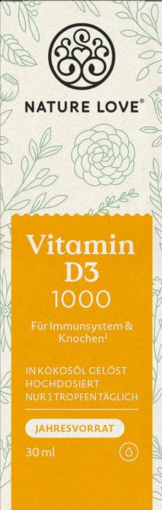 Actual product image Nature Love Vitamin D3 1000 (1 Piece, Droplet)