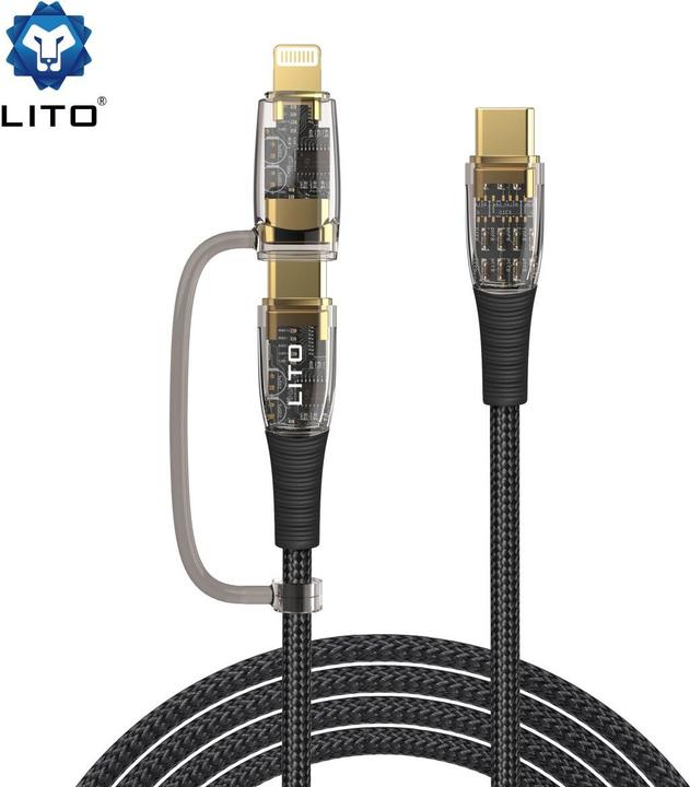 Actual product image Lito 2 in 1 charging cable (1.20 m, 60 W)