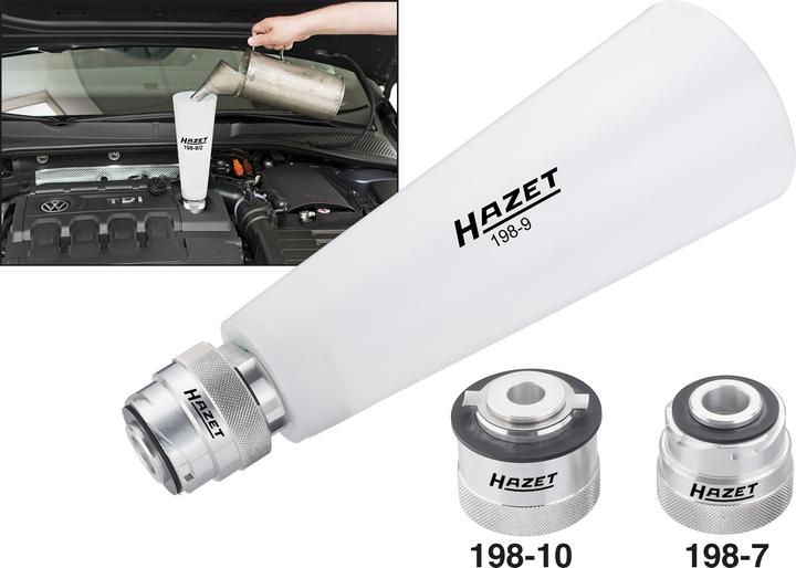 Produktbild HAZET Motoröl-Fülltrichter 198-9/2 ∙ Anzahl Werkzeuge: 2