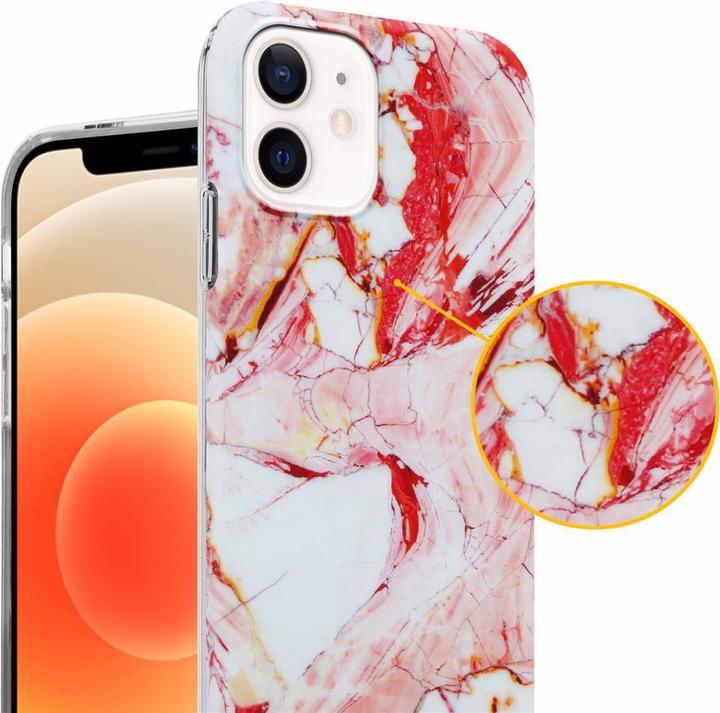 Produktbild Cadorabo IMD TPU Bunter Marmor Cover (Apple iPhone 12 Pro Max)