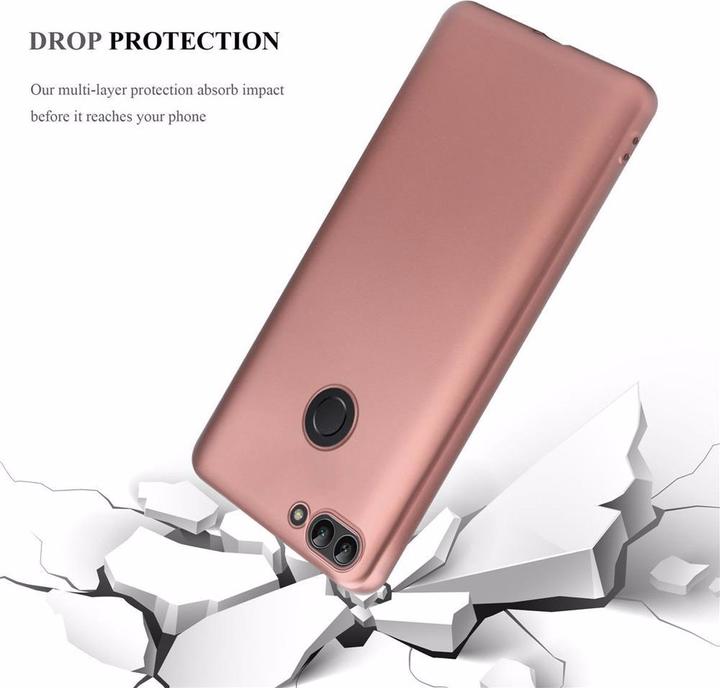 Productafbeelding Cadorabo TPU matte metalen hoes (Huawei P Smart (2018), Huawei Enjoy 7S)
