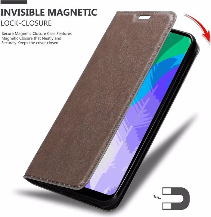 Actual product image Cadorabo Book Invisible Magnet Cover (Huawei Y6p)