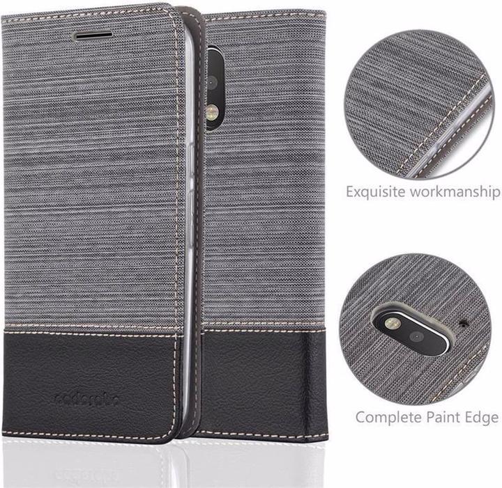 Image du produit Cadorabo Couverture look jeans Book (Motorola Moto G4 Plus)