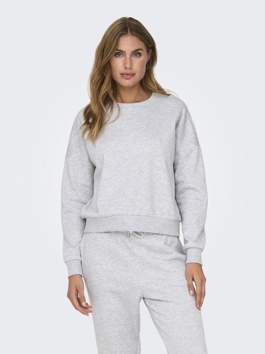 Actual product image Only Regular fit Round neck Low shoulder Sweatshirt Sweatshirt (XL)