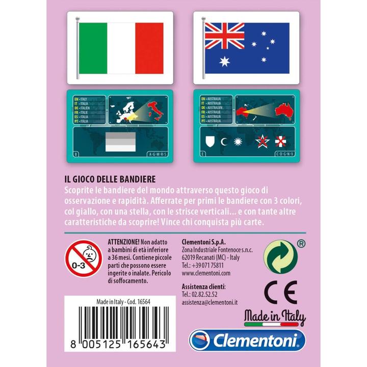 Actual product image Clementoni Carte Il gioco delle Bandiere IT (Italian)