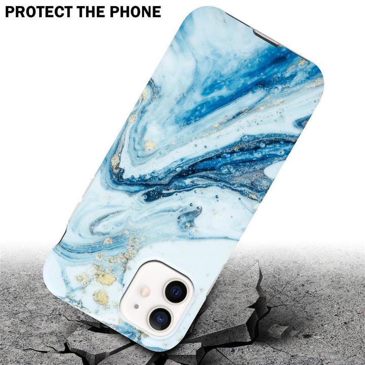 Produktbild Cadorabo IMD TPU Bunter Marmor Cover (Apple iPhone 12 Pro Max)