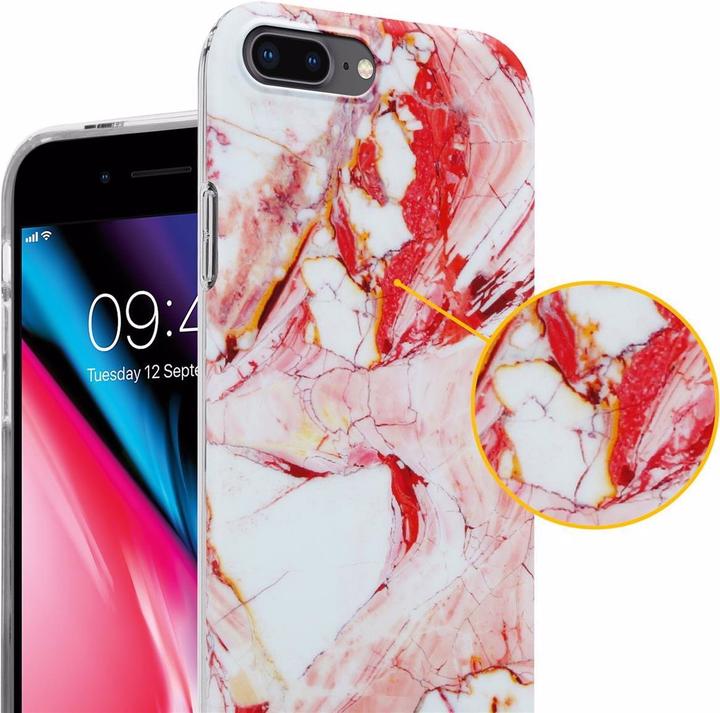Image du produit Cadorabo Couverture IMD TPU Marbre coloré (Apple iPhone 7 Plus, Apple iPhone 7s Plus)
