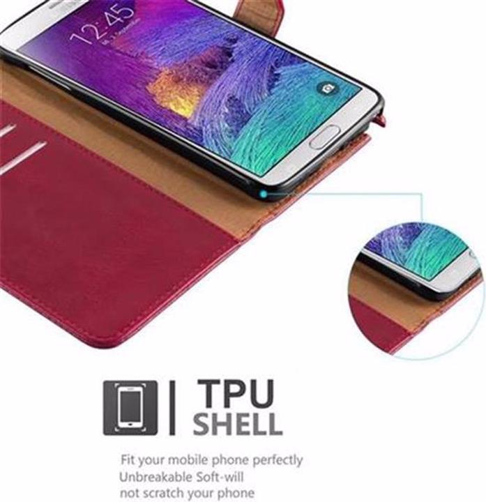 Actual product image Cadorabo Book Luxury Cover (Samsung Galaxy Note 4)