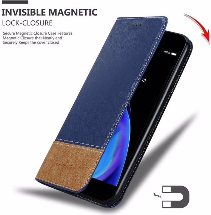 Productafbeelding Cadorabo Boek X Portemonnee Hoesje (Apple iPhone 7 Plus, Apple iPhone 7s Plus)