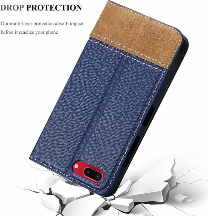 Productafbeelding Cadorabo Boek X Portemonnee Hoesje (Apple iPhone 7 Plus, Apple iPhone 7s Plus)