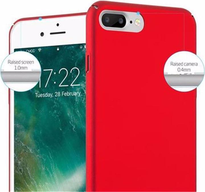 Actual product image Cadorabo Hard Cover Matte Metal Cover (Apple iPhone 7 Plus, Apple iPhone 7s Plus, Apple iPhone 8 Plus)