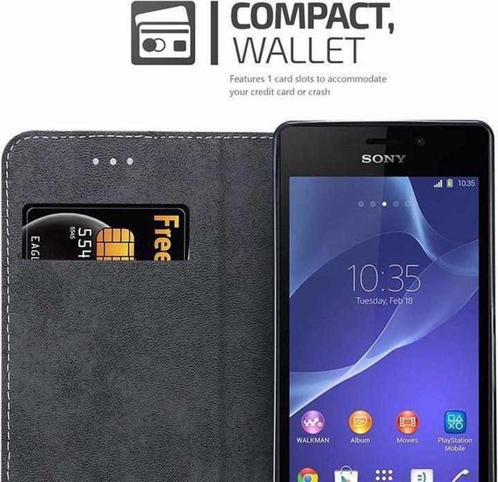 Actual product image Cadorabo Book X Wallet Cover (Sony Xperia M2, Sony Xperia M2 Aqua)