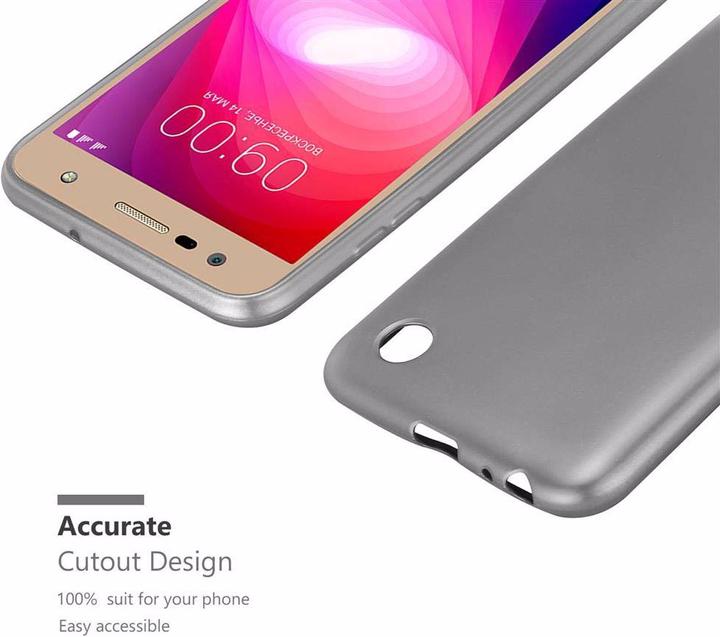 Actual product image Cadorabo TPU Matt Metallic Cover (LG X Power 2)