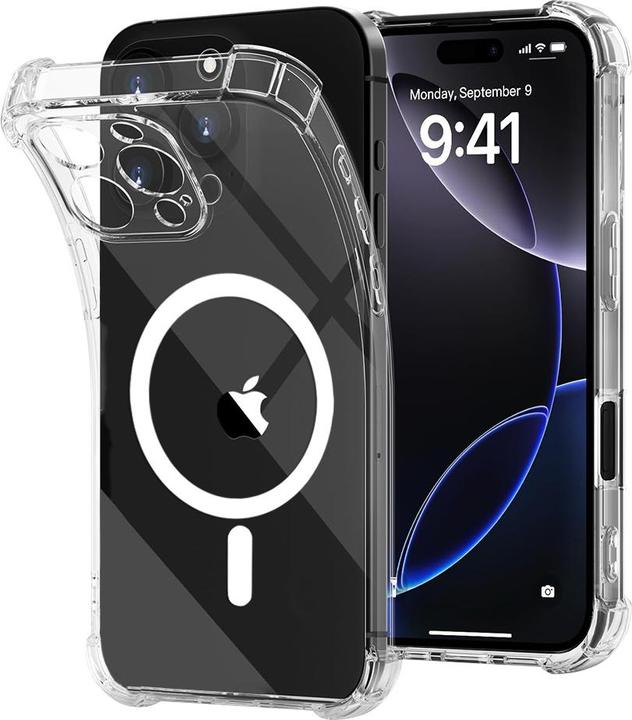 Image du produit Techsuit - Shockproof Clear Silicone MagSafe - iPhone 16 Pro Max - Clear (Apple iPhone 16 Pro Max)