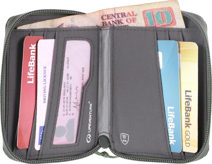 Produktbild Lifeventure RFID Bi-Fold Wallet, Recycled, Olive