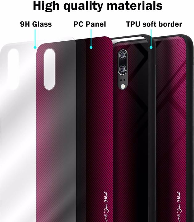 Image du produit Cadorabo TPU Couverture en verre rayé (Cubot P20)