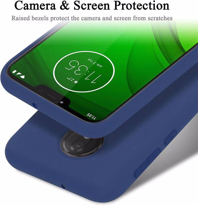 Actual product image Cadorabo TPU Liquid Silicone Case Cover (Motorola G7 Power)