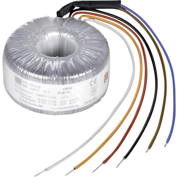 Actual product image Block Toroidal transformer Toroidal safety/isolating transformer