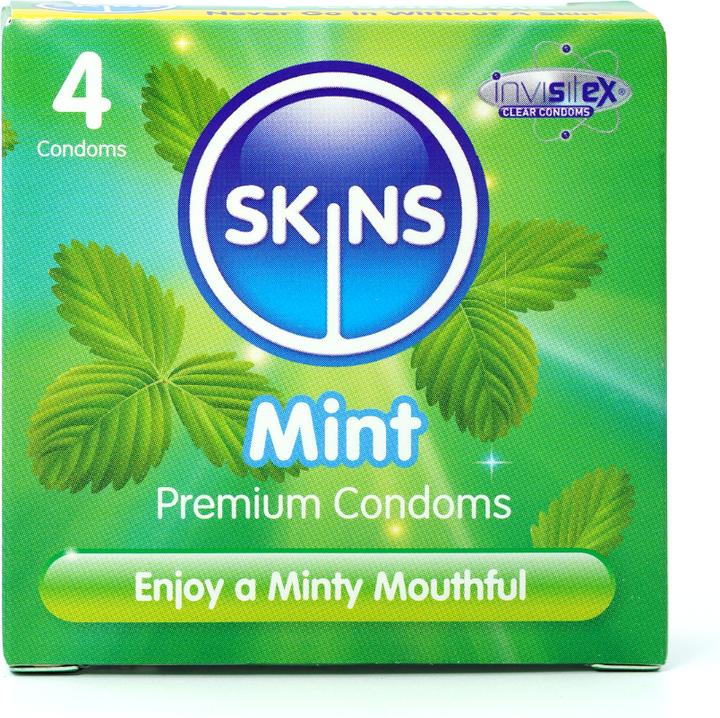 Produktbild Skins Mint» 4 Kondome mit feinem Minzaroma - ohne Latexgeruch (4 Stk.)