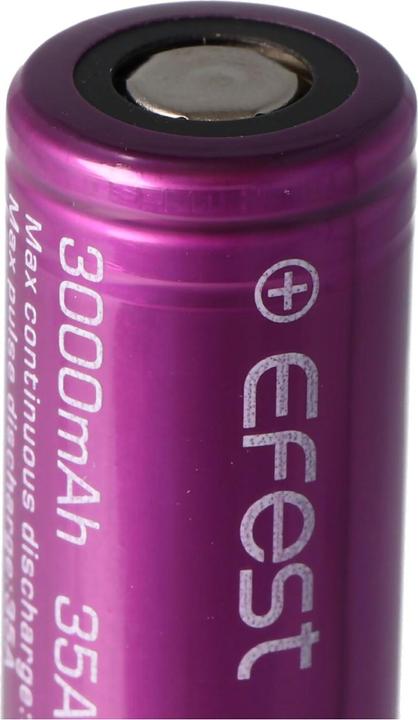 Image du produit Efest Accu Purple IMR 18650 / 35A Débit de courant (Flat Top) (1 pcs, 18650, 3000 mAh)