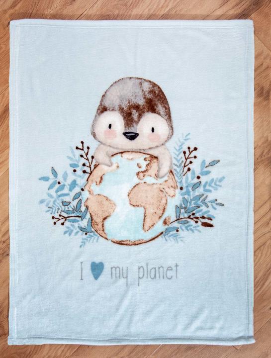 Actual product image Babybest Penguin Microfibre Fluffy Blanket (75 x 100 cm)