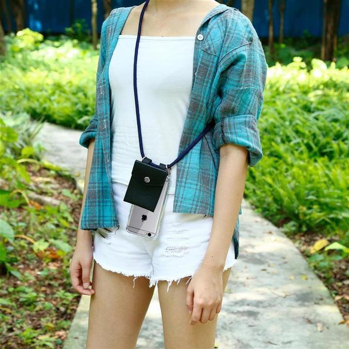 Produktbild Cadorabo TPU Handy Kette SILBER Cover