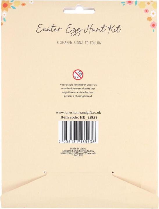 Actual product image Something Different Easter Egg Hunt Cardboard Sign (Pack of 8) (8 x)