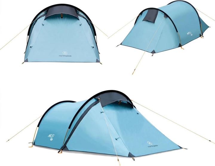 Actual product image Nils Nc6003 Camping Tent Blue North Peak Camp (2.90 kg, 2 persons)