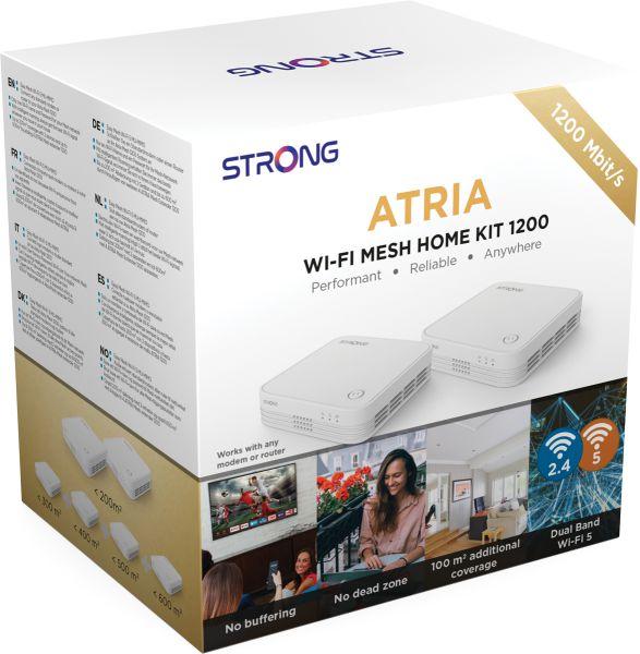 Actual product image Strong Atria Wi-Fi Mesh Home Kit 1200v2 (867 Mbit/s, 300 Mbit/s)
