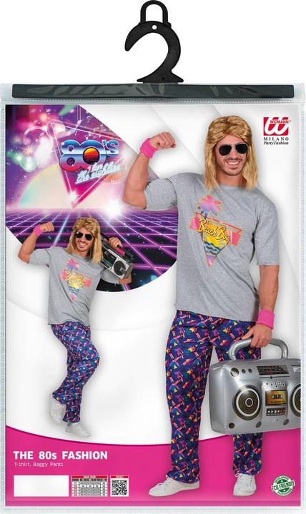 Actual product image Widmann Costume 80's Beach Boy (M, L)