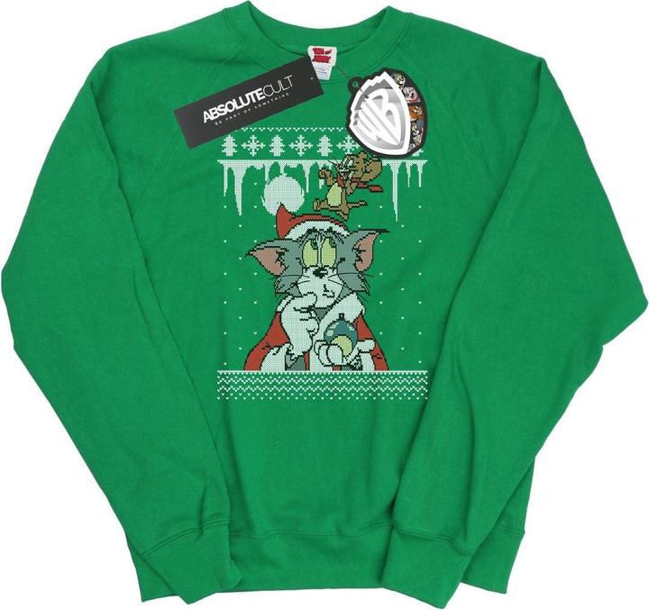Tom & Jerry Christmas Fair Isle Sweatshirt (XXL)