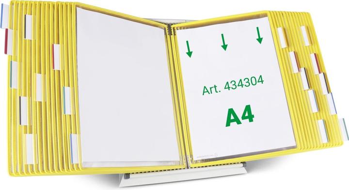 Produktbild Tarifold Sichttafelsystem 434304 DIN A4 gelb mit 30 St. Sichttafeln