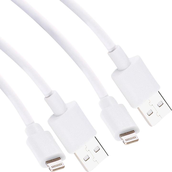 Produktbild Callstel 2er-Set Daten- & Ladekabel ab iPhone 5, Apple-zertifiziert, 3 m (3 m, USB 3.2 Gen 1)