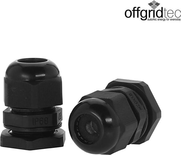 Immagine prodotto Offgridtec © Boccola per tetti a 1 piega nera per cavi di diametro 3-12 mm