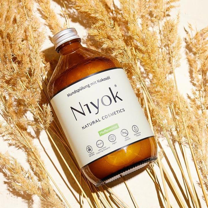 Image du produit Niyok Bain de bouche Huile de coco Menthe poivrée (500 ml, Bains de bouche)