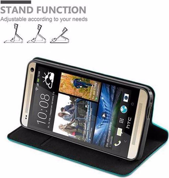 Actual product image Cadorabo Book Invisible Magnet Cover (HTC One M7)