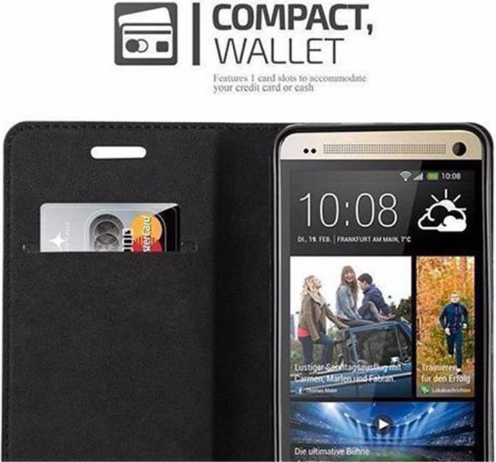 Actual product image Cadorabo Book Invisible Magnet Cover (HTC One M7)