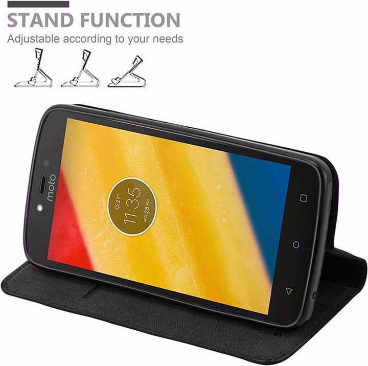 Productafbeelding Cadorabo Boek Onzichtbare Magneethoes (Motorola Moto C Plus)