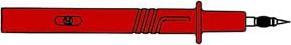Produktbild Hirschmann SICHERHEITSPR?FSPITZE MIT DOPPELFUNKTION 4mm / ROT (PR?F 2700)