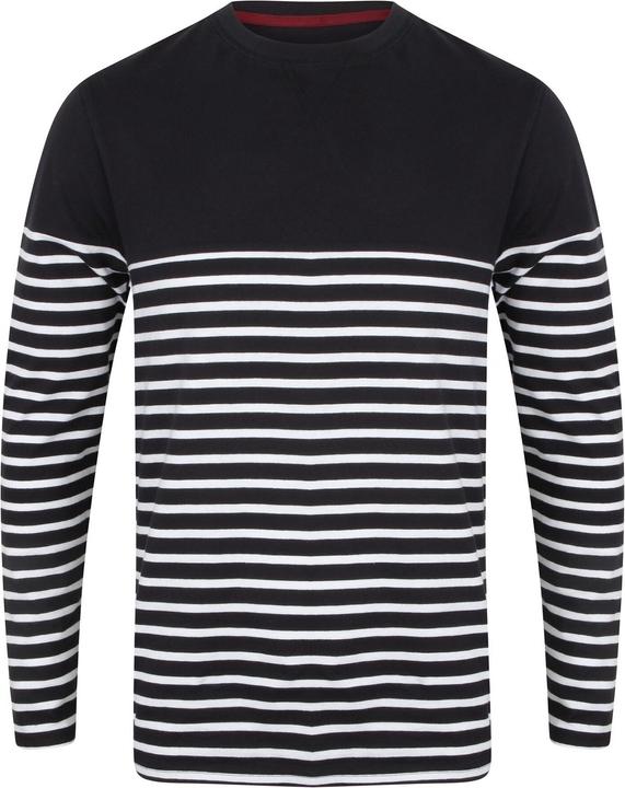 Actual product image Front Row T-shirt striped long-sleeved (XXL)