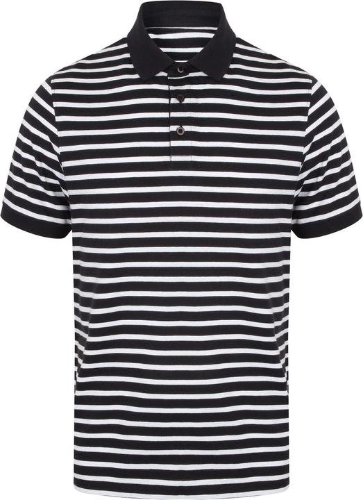 Front Row Streifen Jersey Polo Shirt