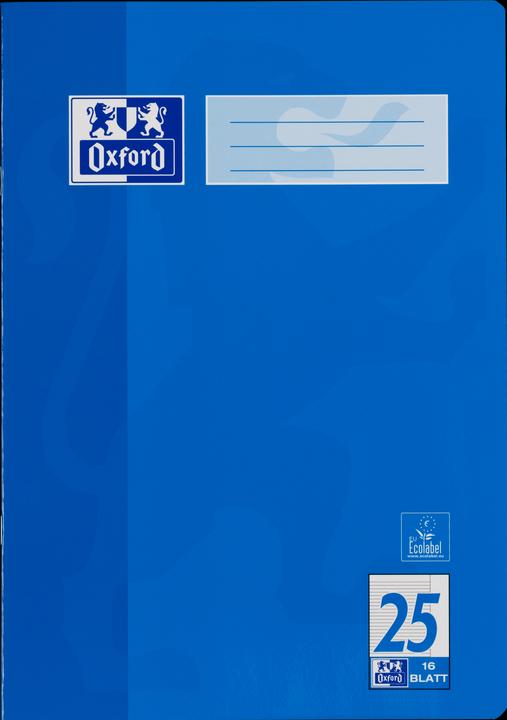 Image du produit Oxford Cahier d'école, A4, linéature 25 (A4, À rayures)
