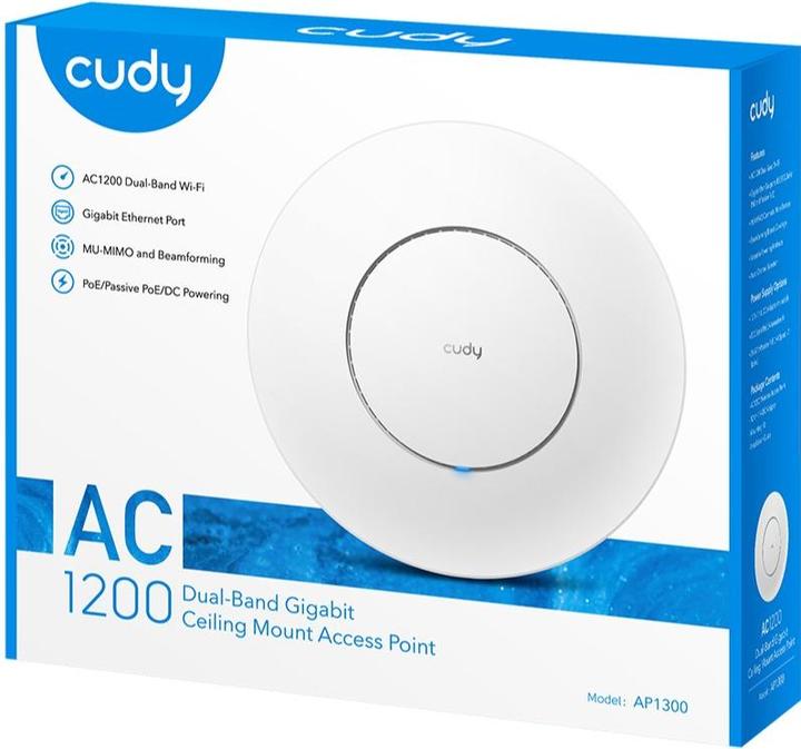 Image du produit Cudy AP1300 Point d'accès Gigabit AC1200 (867 Mbit/s)