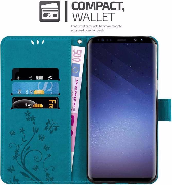 Actual product image Cadorabo Flower Book Cover (Samsung Galaxy S9+)