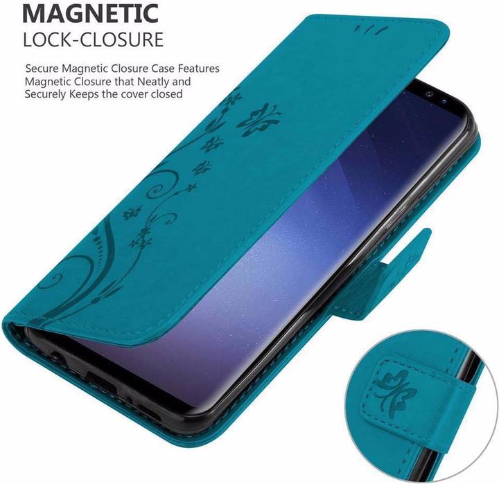Actual product image Cadorabo Flower Book Cover (Samsung Galaxy S9+)