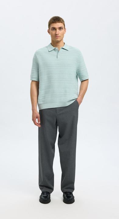 Produktbild Selected Homme Textured Polohemd aus Strick (M)
