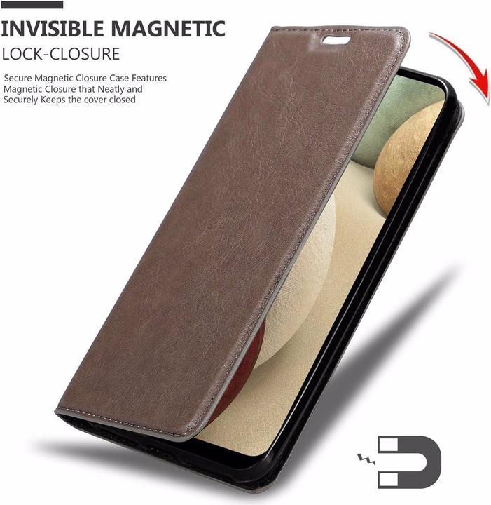 Productafbeelding Cadorabo Boek Onzichtbare Magneethoes (Samsung Galaxy A12, Samsung Galaxy M12)