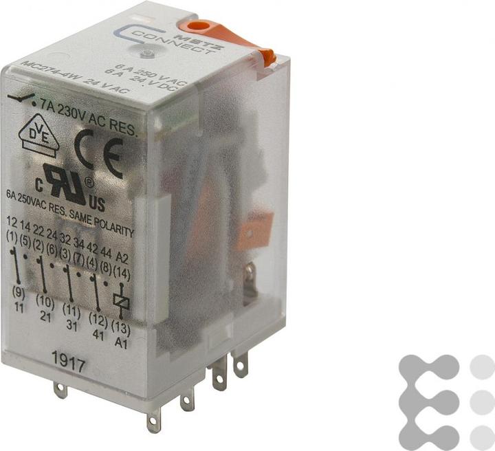 Produktbild Metz Connect NETCOM Industrierelais 4W,24VAC,7A 110017-10.14.07